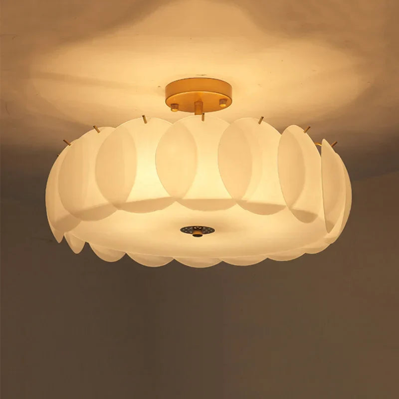 Modern Light Luxury Round Glass Ceiling Chandelier - Ideal For Living Room Decoration Bedroom Study