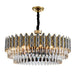 Elegant Post - Modern Black Crystal Chandelier - A Simple Atmosphere Fixture For Living Rooms