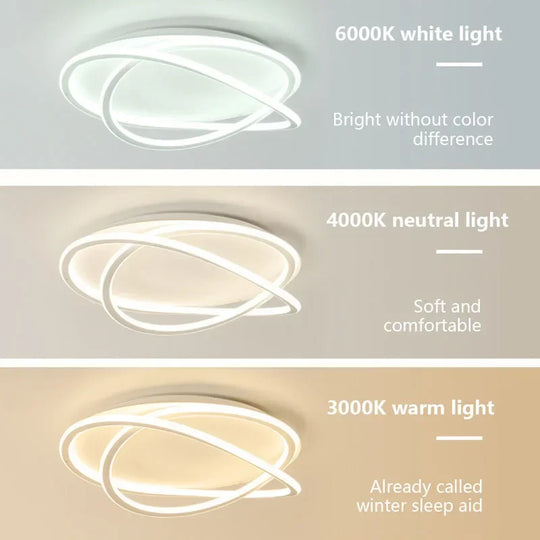 Modern Led Ceiling Lamp - Ideal For Living Dining Room Bedroom Study Restaurant Balcony Elegant