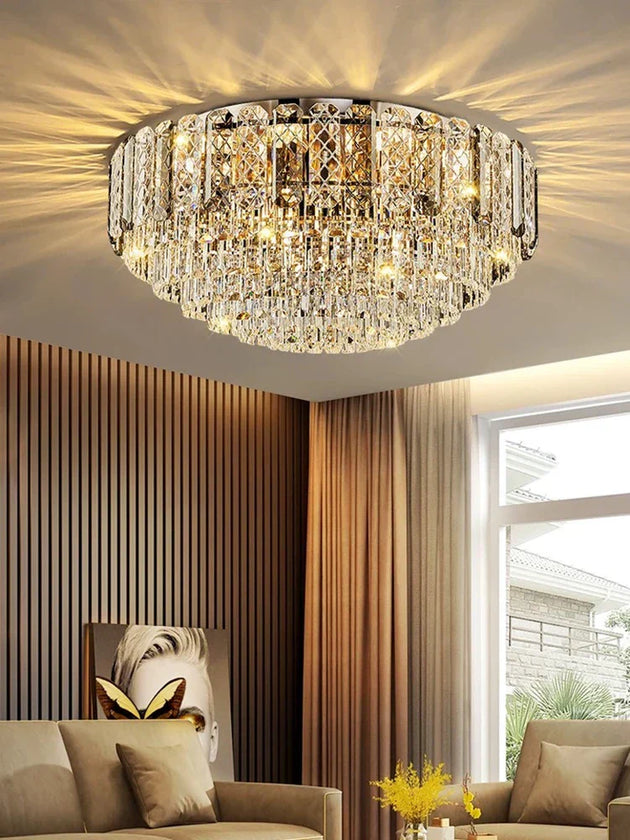 High - End Crystal Ceiling Lamp - Latest Light Luxury Design For Dining Rooms An Exquisite Main