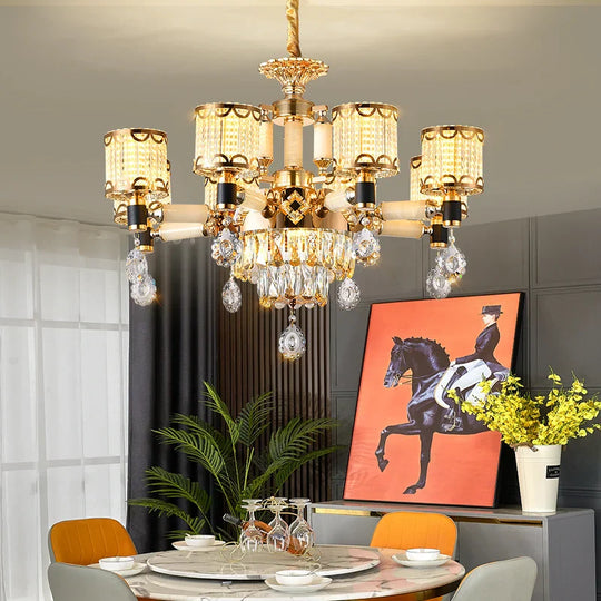 Exquisite Crystal Pendant Chandelier - A Luxurious And Romantic Lighting Fixture For Your Living