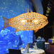 Hand - Woven Rattan Fish - Shaped Pendant Light - Artful Decorative Lighting For Home And