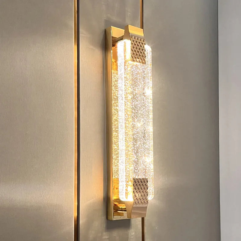 Claire - Modern Luxury Rectangular Bubble Wall Lamp Elevate Your Living Spaces With Contemporary