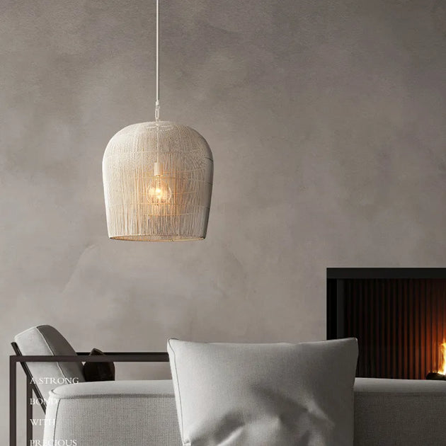 Japanese Wabi - Sabi Wind Handmade Rattan Led Pendant Lights - Illuminate Your Dining Room Bar