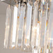 Sophisticated Silver Crystal Chandelier - Ideal For Dining Rooms And Kitchen Islands Luxury Led