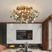 Modern Gold Stainless Steel Ceiling Chandelier - Led Light Fixtures For Bedroom Home Decoration