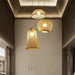 Set Of 3 Modern Hand - Knitted Bamboo Rattan Pendant Lights - Weaving Elegance For Your Home