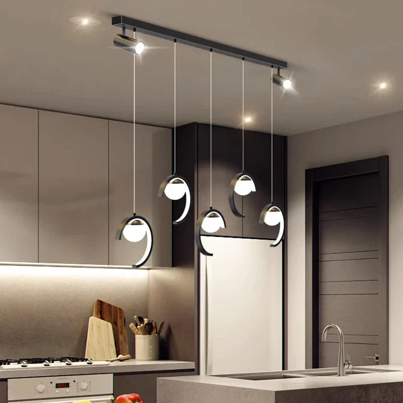 Sleek Modern Chandeliers For Dining Rooms - Stylish Pendant Lighting Fixtures Indoor Decor Lights