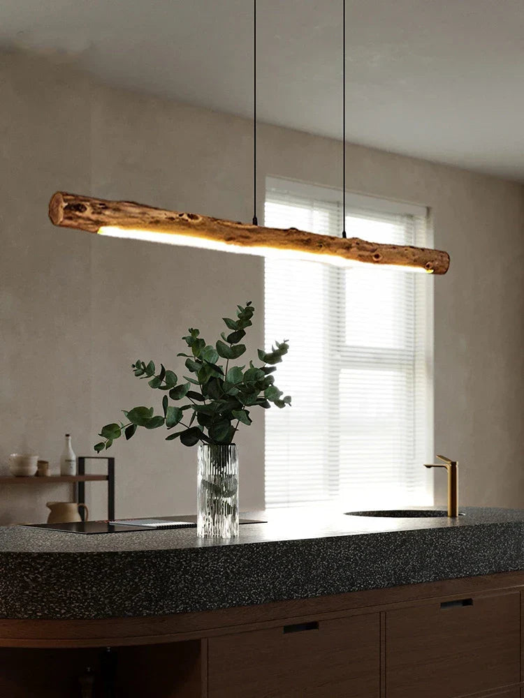 Chic Black Walnut Pendant Lights - Minimalist Wood Lighting For Dining Tables Kitchens And Home