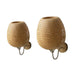 Vintage Rattan Bamboo Wall Sconce Light - Industrial Elegance For Dining Rooms And Bedrooms Wall