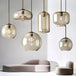 Nordic Glass Led Pendant Light - Versatile Single/Multi Head Chandelier For Home Decor Lights