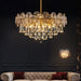 Modern Light Luxury Led Lotus Flower Crystal Ceiling Chandelier - Elegance For Living Rooms