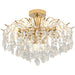 Elegant French Light Luxury Crystal Chandelier - Ideal For Atmosphere In Living And Dining Rooms