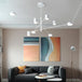 Swivel Led Chandelier - Versatile For Living Dining Office Sleek Black Pendant Light Modern Home