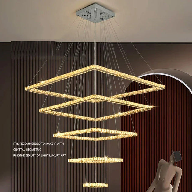 Modern Crystal Pendant Light - Led Chandeliers For Living And Dining Rooms Lights