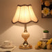 European - Style Glass Desk Lamp - Nordic Bedroom Bedside With Modern Retro Wrought Iron Design