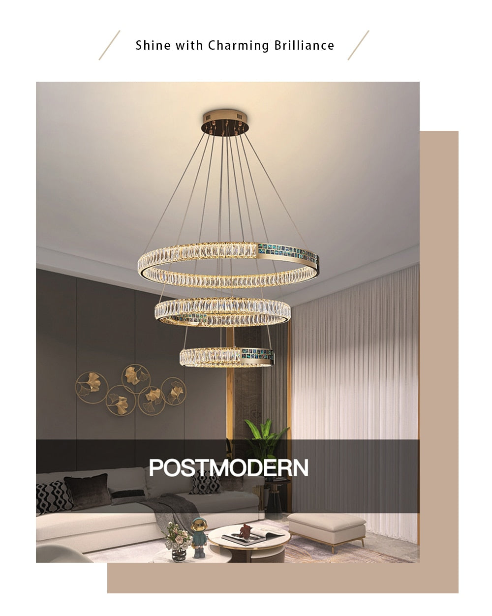 Evelyn’s Elegance Chandelier - Chic Wall/Pendant Light With Luxurious Shell Design