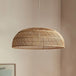 Chinoiserie Flat Rattan Pendant Light - Modern Handmade Creative Pattern Lamp For Living Rooms