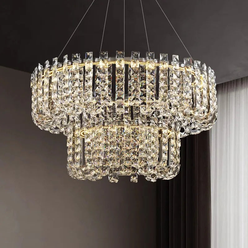 Modern Luxury Crystal Led Chandeliers - Illuminating Elegance For Living And Dining Rooms Chandelier