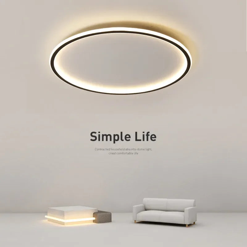 Nordic Minimalist Led Ceiling Light - Perfect For Bedroom Living Room Aisle Study Balcony Circular