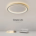 Nordic Minimalist Led Ceiling Light - Perfect For Bedroom Living Room Aisle Study Balcony Circular