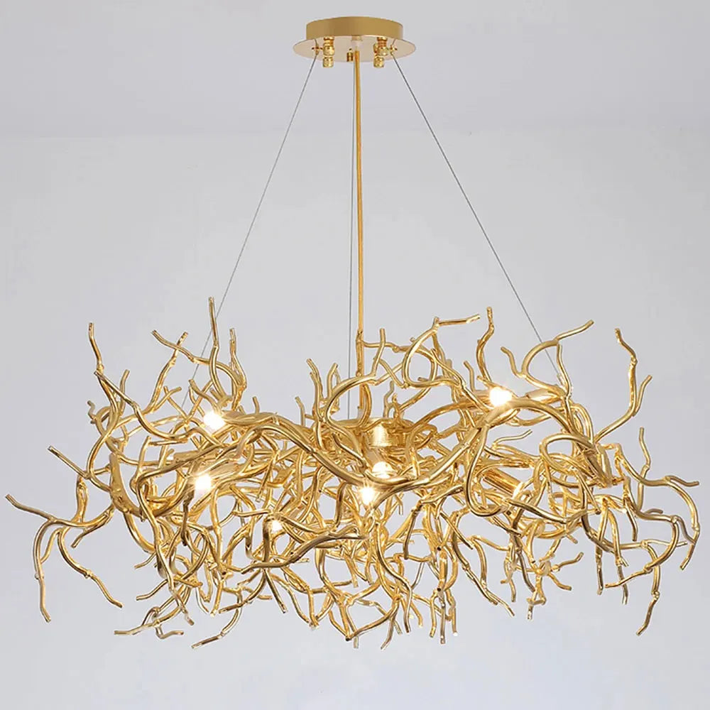 Modern Luxury Chandelier Lighting - Led Gold Branch For Living Rooms Dining And Home Decor With