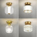 Sleek Modern Led Copper Ceiling Light - Stylish Home Decor Lighting For Living Spaces Corridors