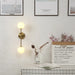 Post - Modern Wall Lamps - Led Golden Glass Light With G9 Bulb For Nordic Creative Bedroom Living