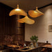 Classic Straw Hat Handmade Bamboo Pendant Lamp - Retro Rattan Led Chandelier For Home Decoration In