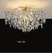 Elegant Long Gold K9 Crystal Chandelier - Ideal For Kitchen Dining Room Bedroom And Living Ceiling