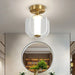 Sleek Modern Led Copper Ceiling Light - Stylish Home Decor Lighting For Living Spaces Corridors