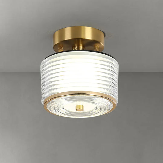 Sleek Modern Led Copper Ceiling Light - Stylish Home Decor Lighting For Living Spaces Corridors