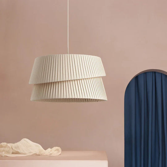 Nordic Minimalist Handmade Fabric Pendant Lamp - Warm And Romantic Lighting For Living Rooms