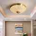 Sleek Modern Minimalist Led Copper Glass Ceiling Lights - Ideal For Bedrooms Dining Halls Aisles