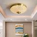 Sleek Modern Minimalist Led Copper Glass Ceiling Lights - Ideal For Bedrooms Dining Halls Aisles