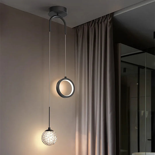 Modern Minimalist Starry Bedside Chandelier - Creative Nordic Art Lamp For Light Luxury Bedrooms