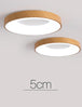 Modern Led Wood Grain Ceiling Lamp - Stylish Room Decoration For Every Space Ceiling Light