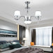 Elegant European Chrome Crystal Chandelier - A Postmodern Simple Fixture For Living Rooms Dining