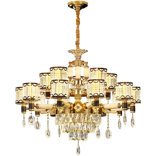 Exquisite Crystal Pendant Chandelier - A Luxurious And Romantic Lighting Fixture For Your Living