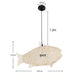 Hand - Woven Rattan Fish - Shaped Pendant Light - Artful Decorative Lighting For Home And