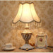 Luxury European Table Lamp - Mediterranean Style Night Desk Light For Bedroom And Living Room