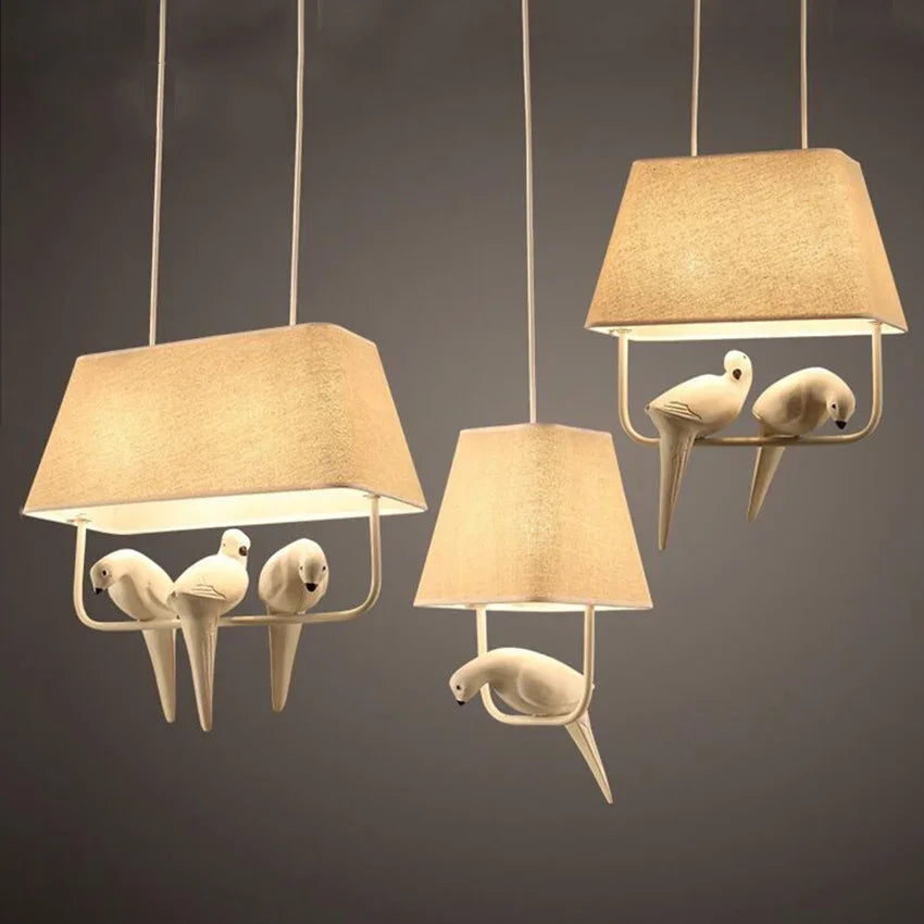 Creative Bird Pendant Lights - Simple Japan Style Chandelier For Ceiling Light In Study Dining Room