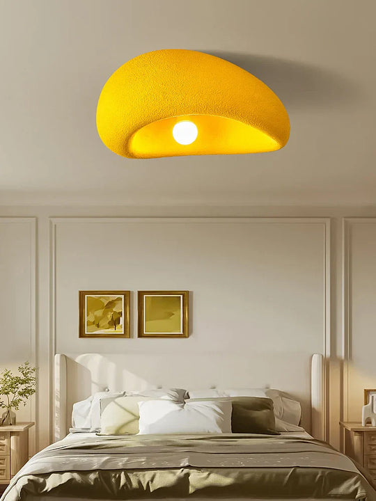 French Minimalist Wabi - Sabi Colorful Led Ceiling Light - Perfect For Bedrooms Studies And Living