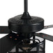 Ceiling Fans With Light Drum Style Retro Black 5 Wood Blades Reverse Dc 110V 220V Lamp Remote