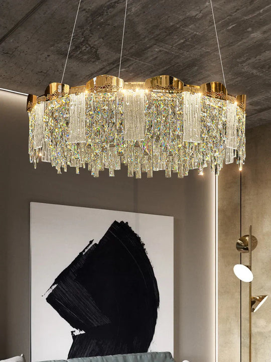 Elegant Modern Circular Crystal Chandeliers - Adding Light Luxury And Creativity To Your Living