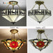 Vintage Mediterranean Tiffany Stained Glass Ceiling Lights - Elegance For Living Rooms Bedrooms