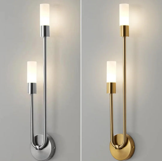 Chic Modern Led Wall Light - Gold Indoor Decor Ideal For Vanity Living Room Kitchen Bedroom And