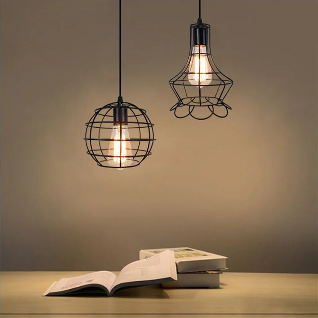 Luna Industrial Retro Style Pendant Light Lights