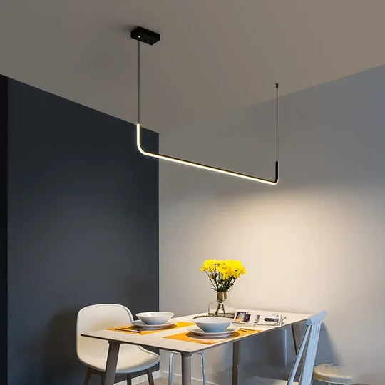 Modern Led Ceiling Chandelier - Dimmable For Table Dining Room Kitchen Minimalist Pendant Lamps