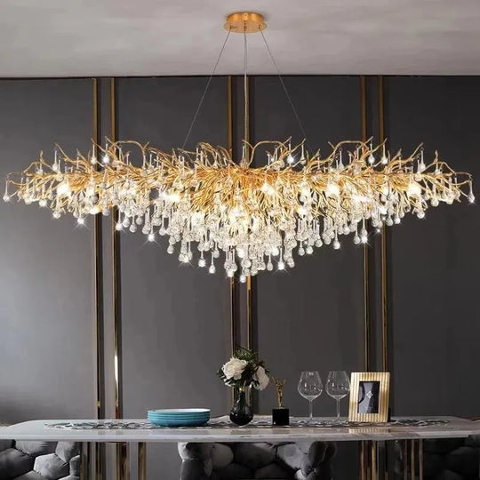 Modern Luxury Crystal Chandeliers - Maison Margiela Water Drop Pendant Light Perfect For Living